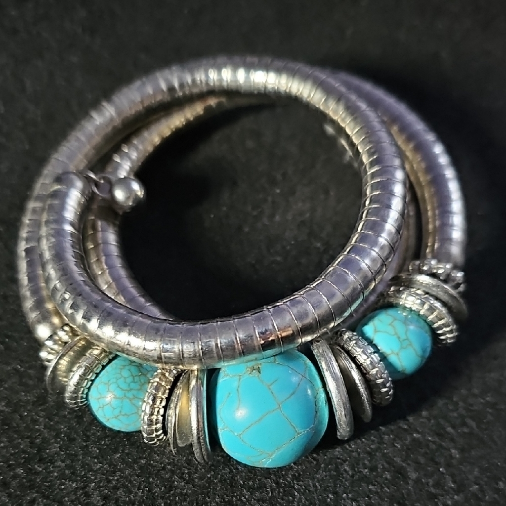 Sassy Jones Silver and Turquoise Bracelet